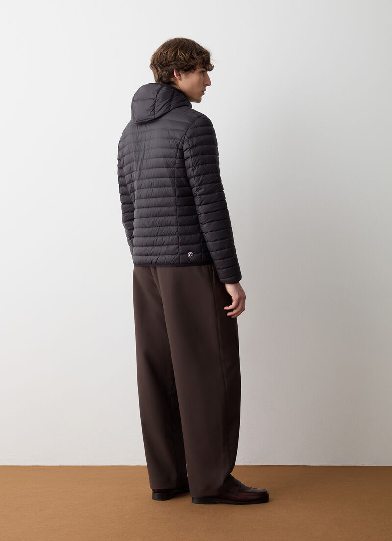 Autumn down jacket with hood