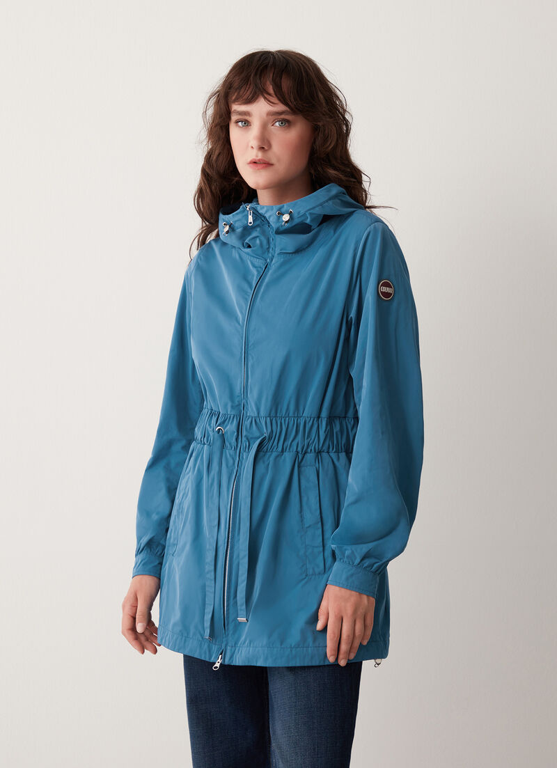 Mid-length taffeta jacket