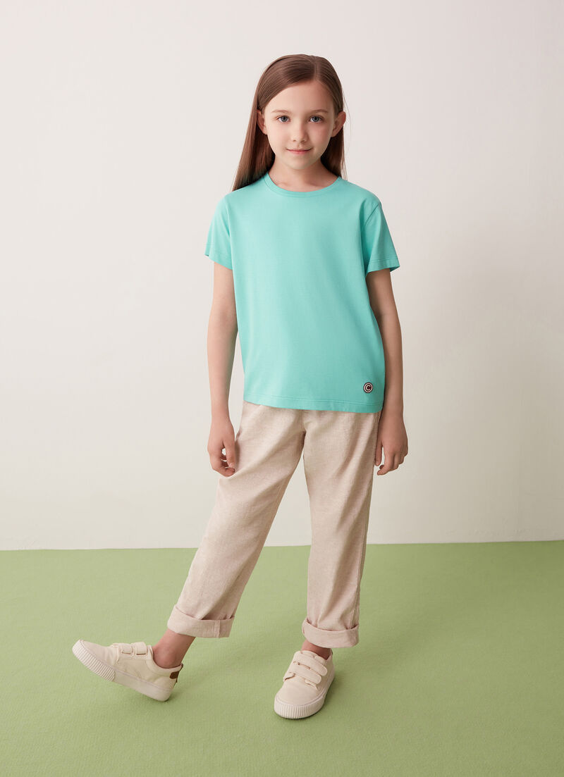 Short-sleeved jersey T-shirt