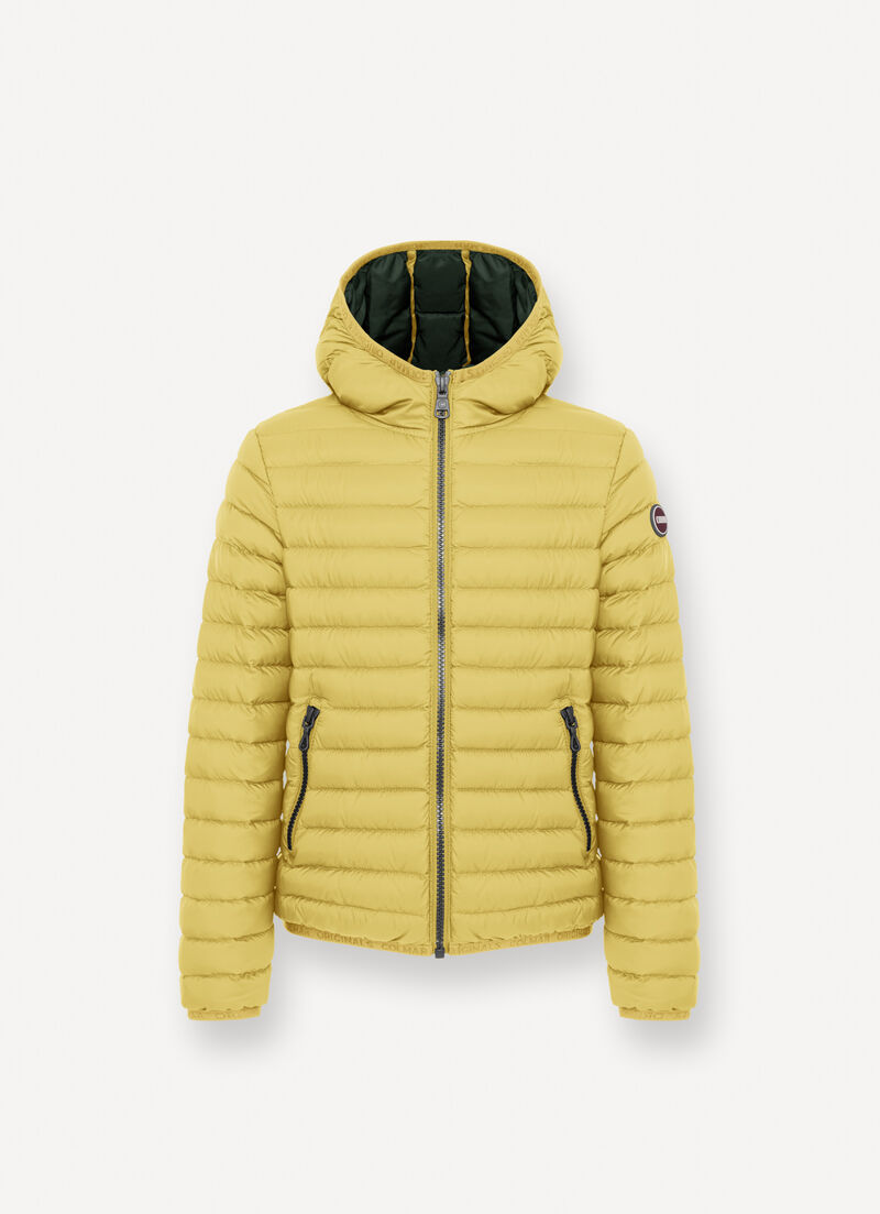 Autumn down jacket with hood