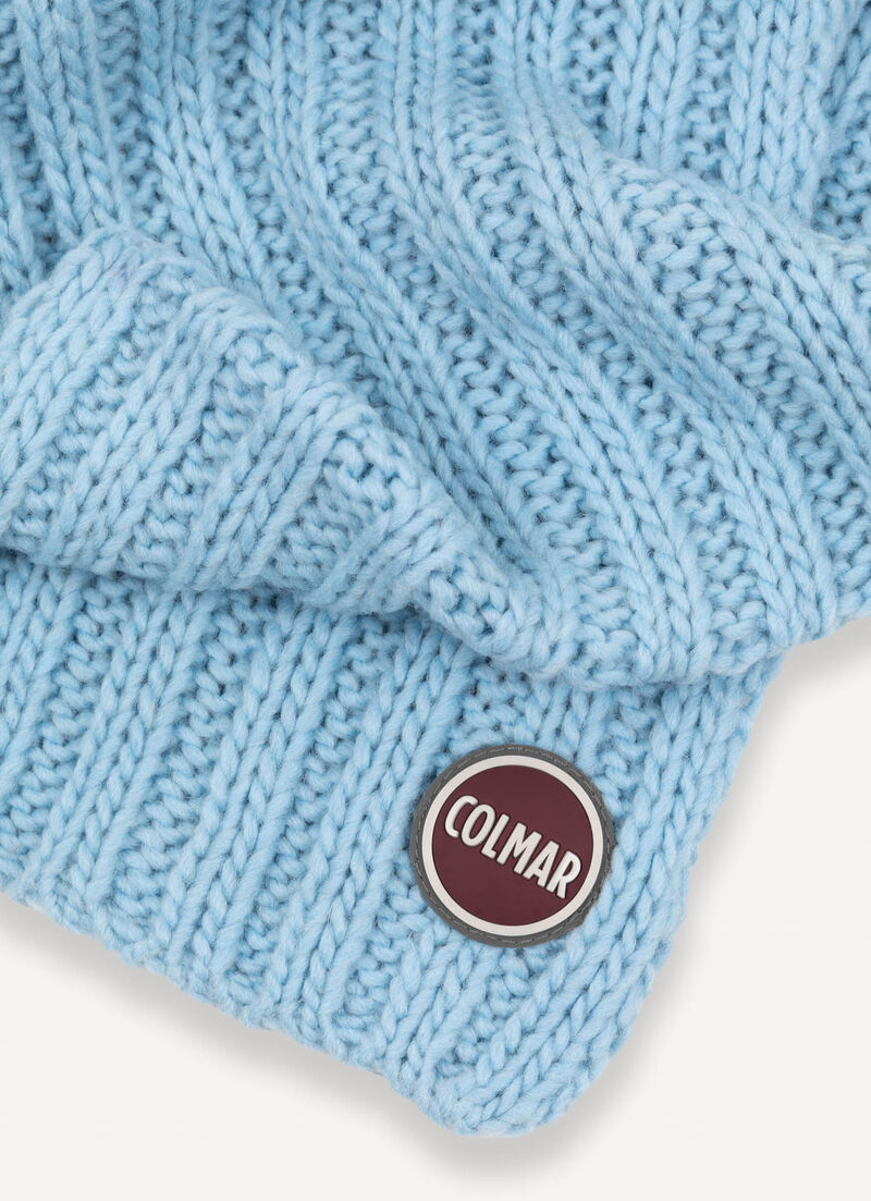 Unisex rib-knit scarf