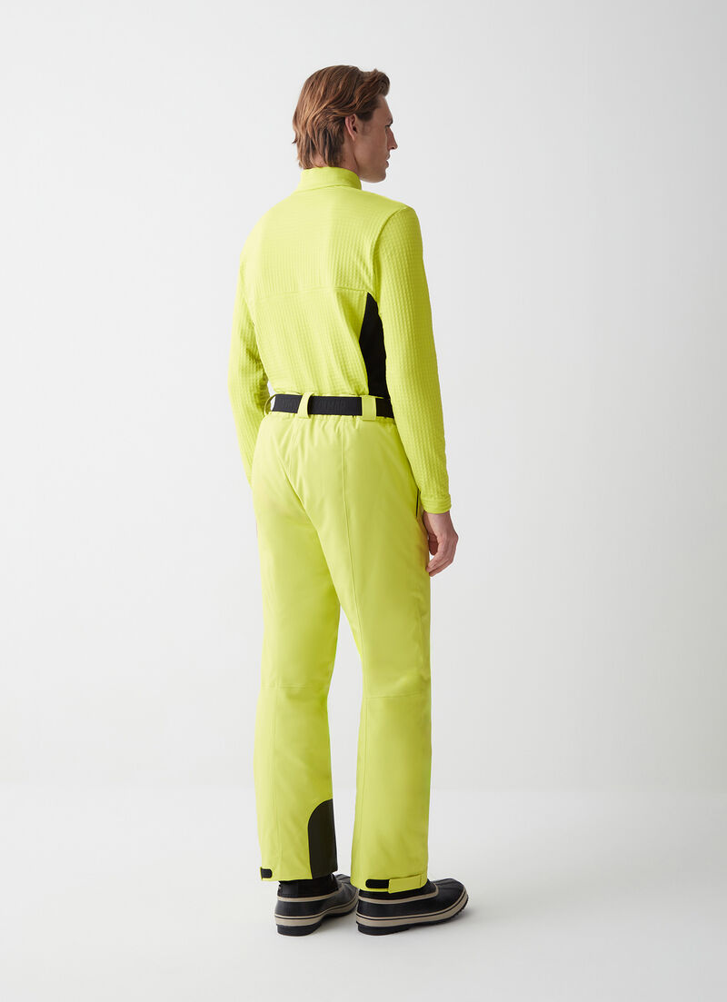 Padded ski pants with belt