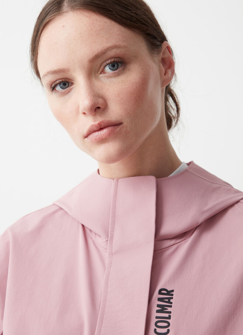 Technical stretch fabric cape