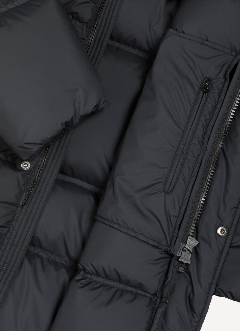 Long puffy down jacket