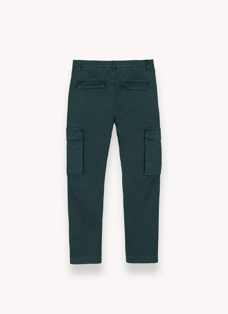 Cotton gabardine trousers