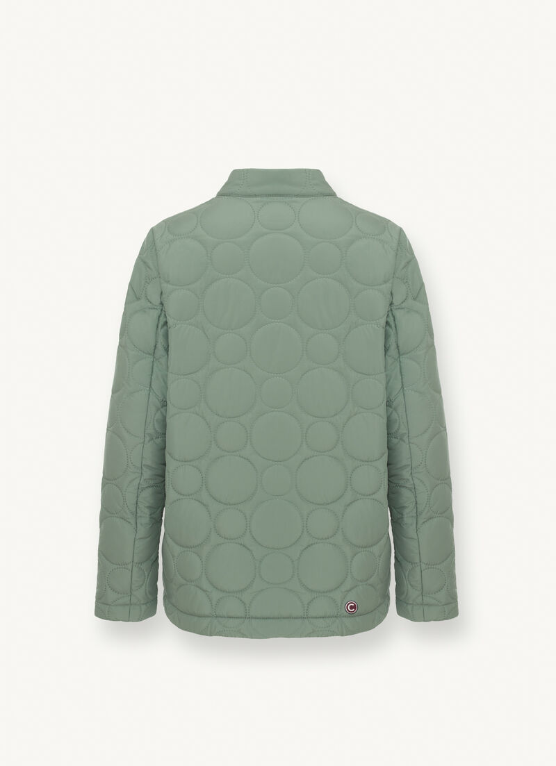 Jacket with round ultrasonic quilting