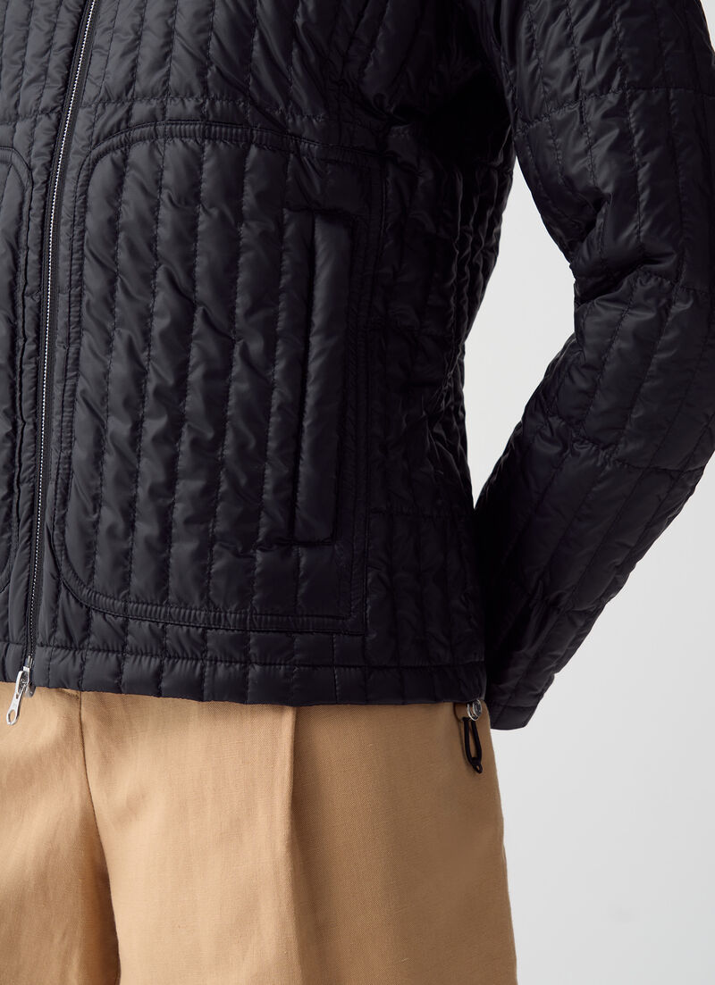 Shiny ultralight down jacket