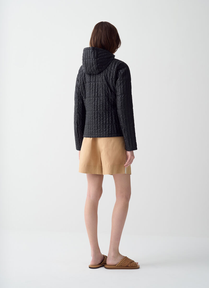 Shiny ultralight down jacket