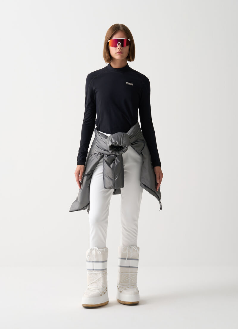 Thermal stretch ski jumper