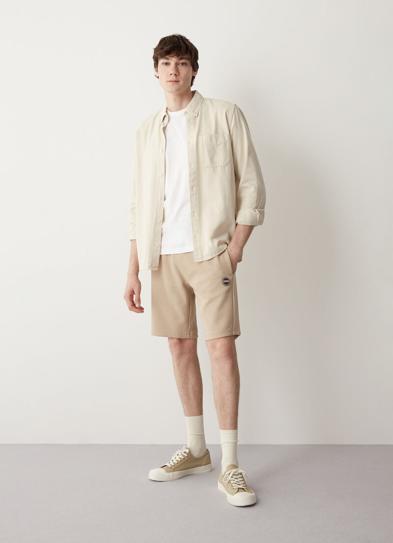 Piqué jogging shorts