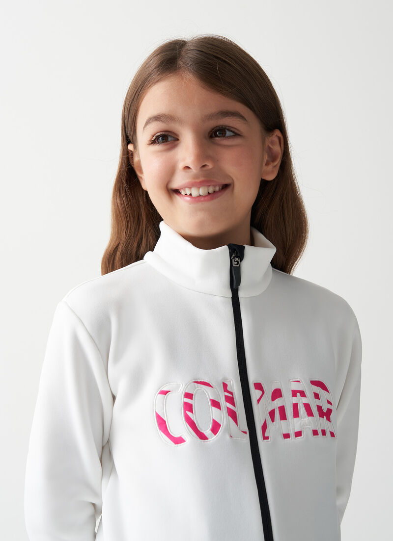 Girl's branded ski fleece