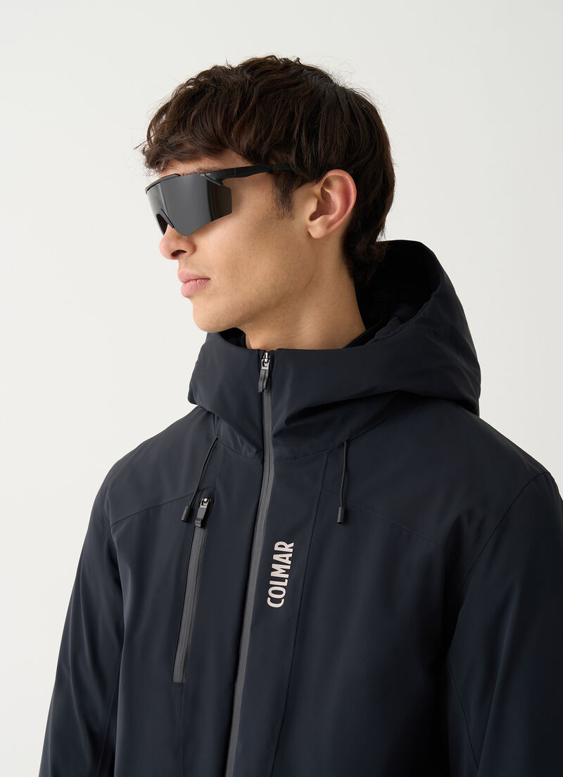 3-layer ski jacket with quilted lining