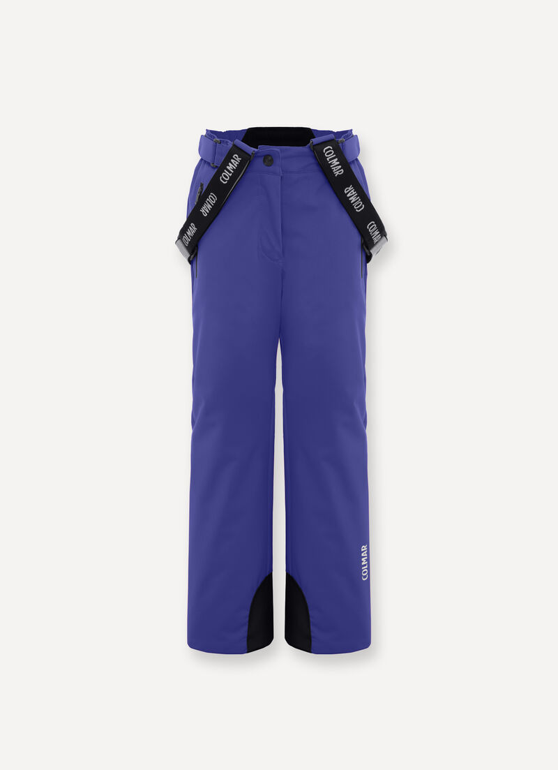 Girls’ ski bib and brace