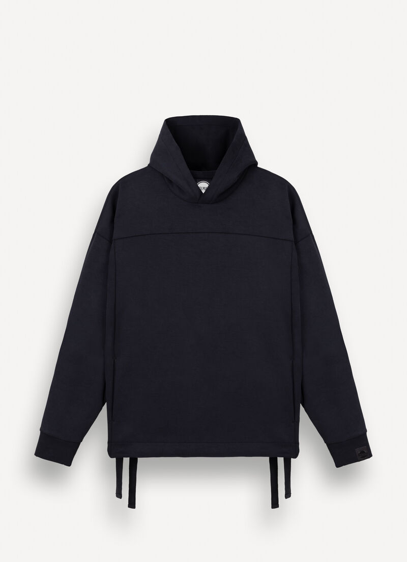 Hooded sweatshirt with drawstring hood