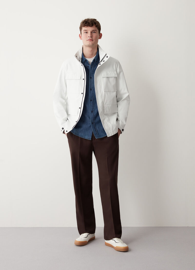Cotton-look 3L jacket