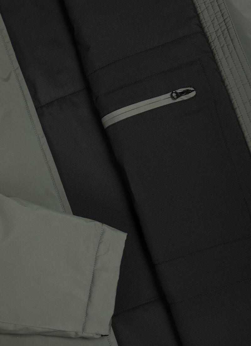 Long autumn-weight stretch jacket