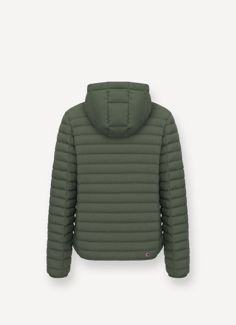 Light down jacket with hood