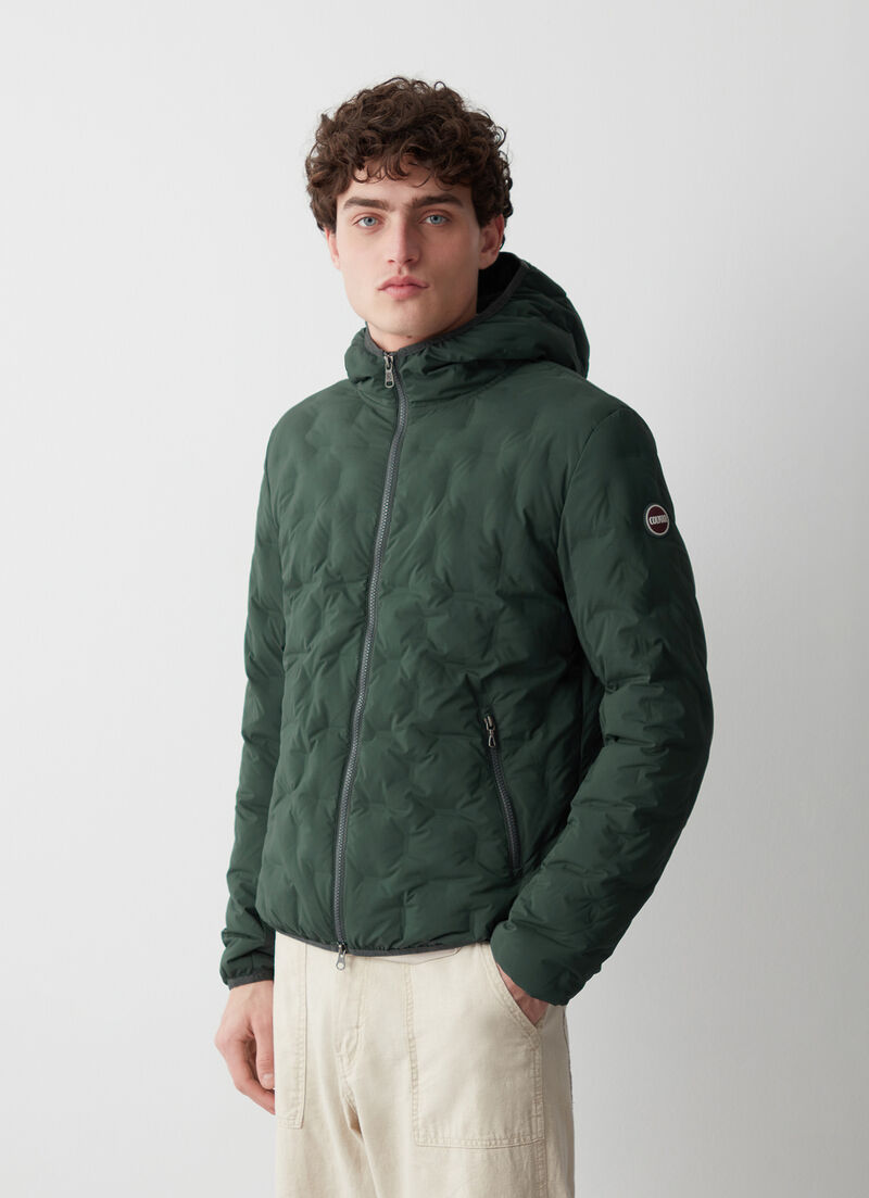 Quilted jacket with hood