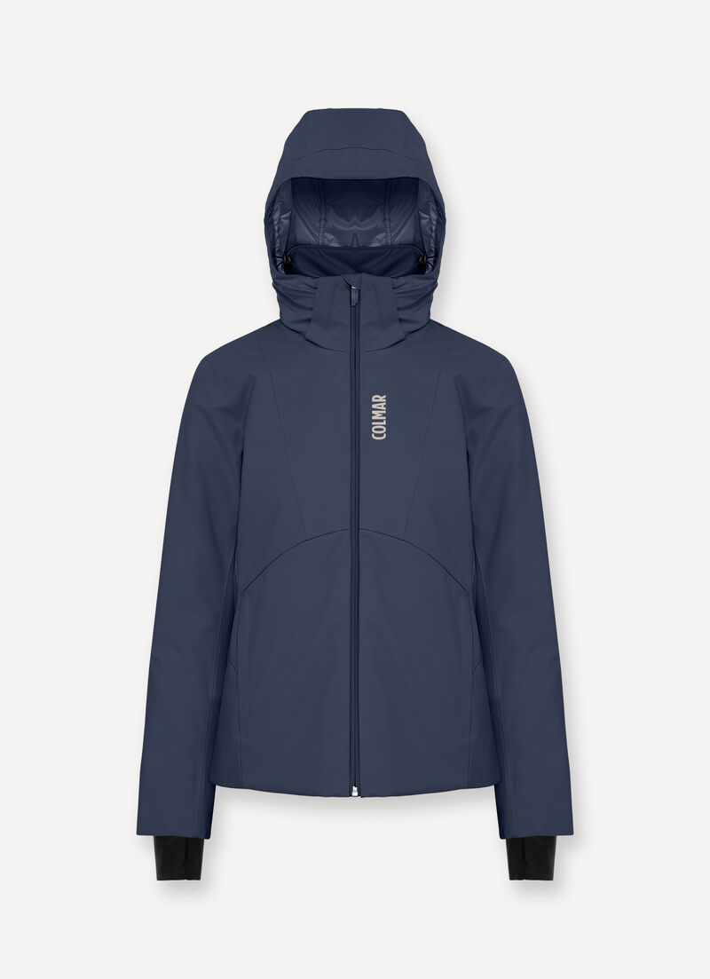 Two-fabric ski jacket