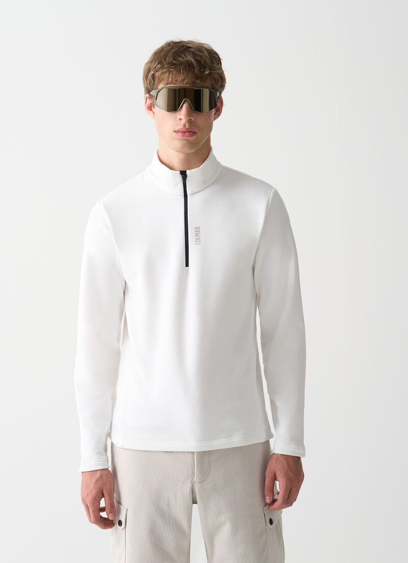 Half-zip stretch ski fleece