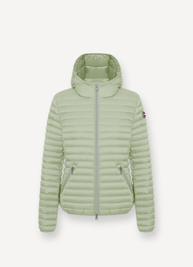 Hooded down jacket