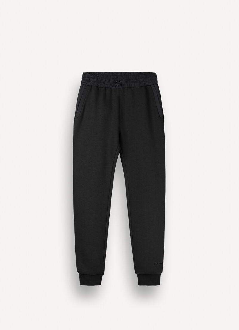 Tracksuit bottoms with nylon inserts