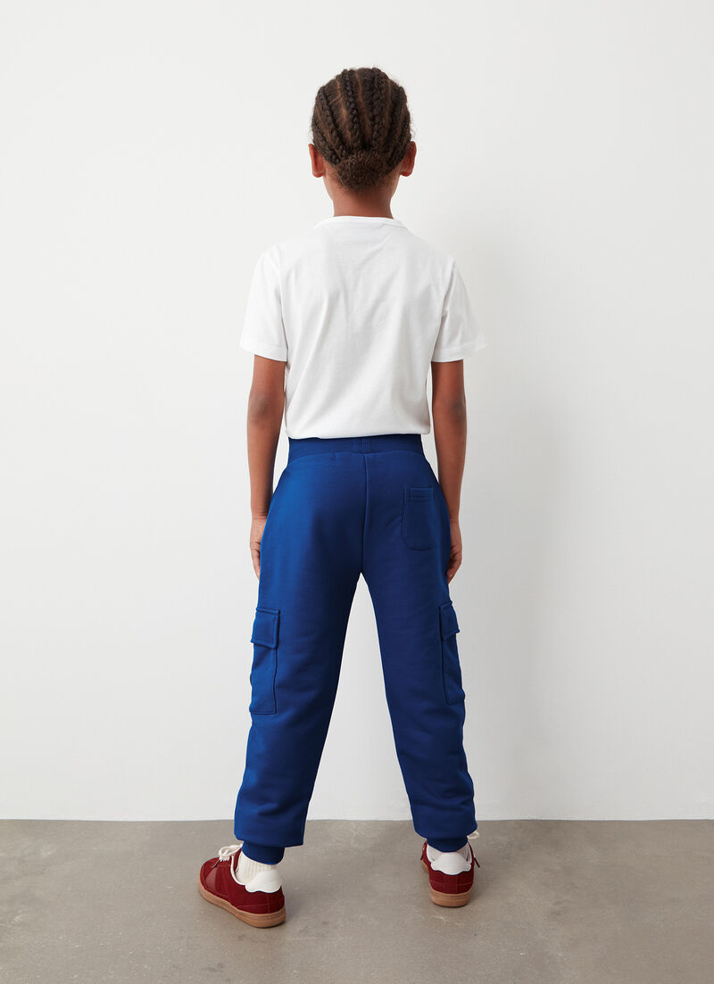 Cargo-style tracksuit bottoms