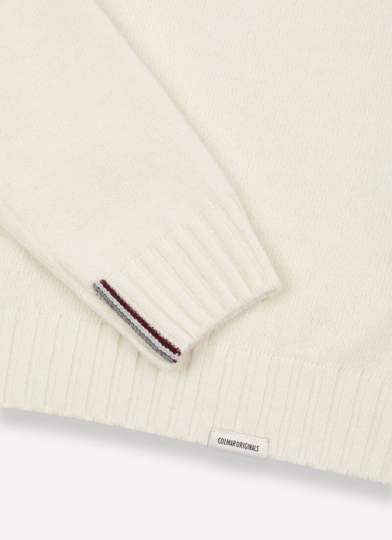 Polo-neck with tricolour detailing