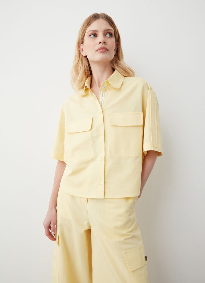Linen blend shirt