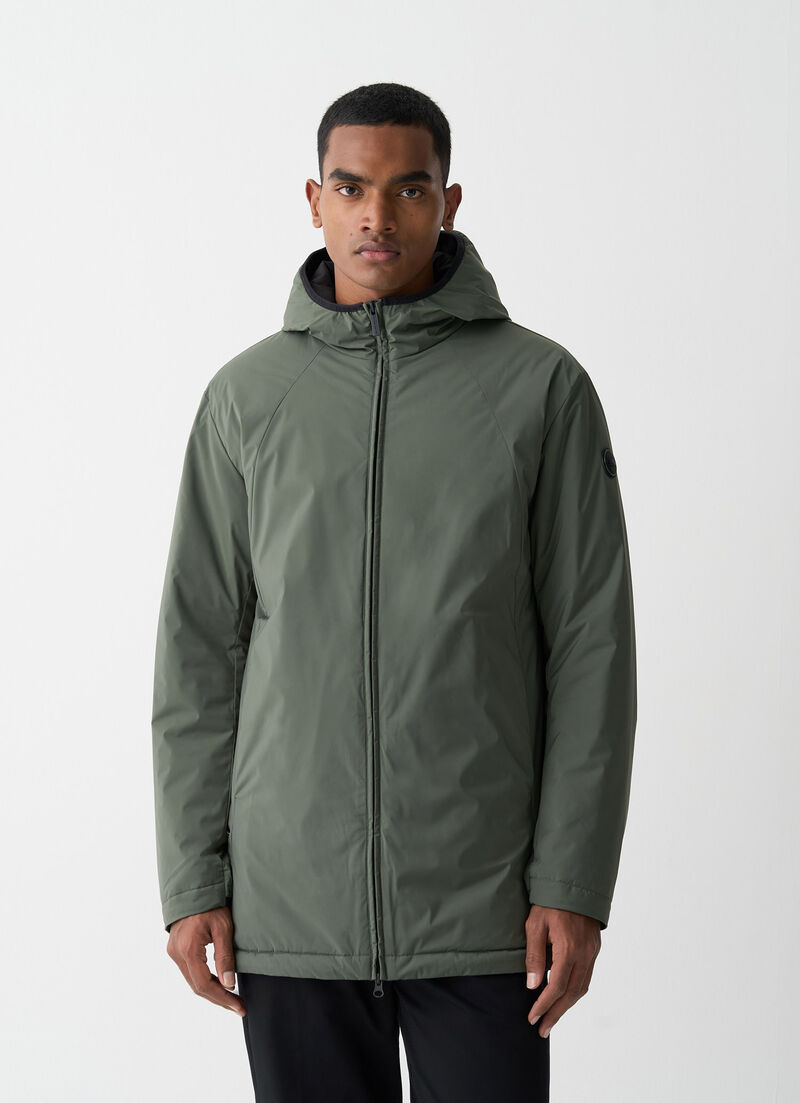 Long autumn-weight stretch jacket