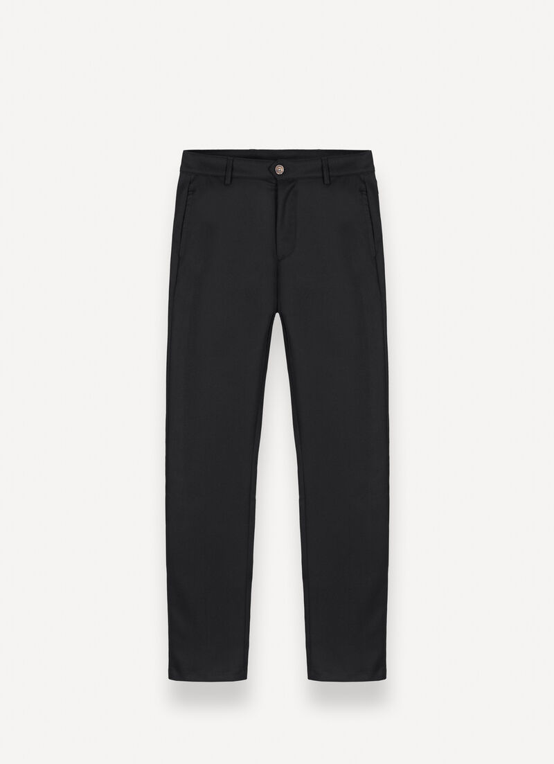 Wool-effect trousers