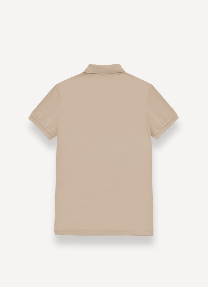 Piqué polo-shirt with ribbed trims