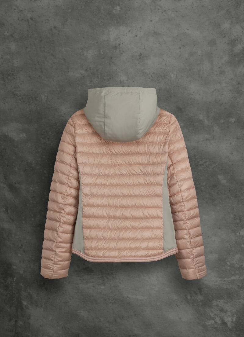 Hooded recycled fabric jacket