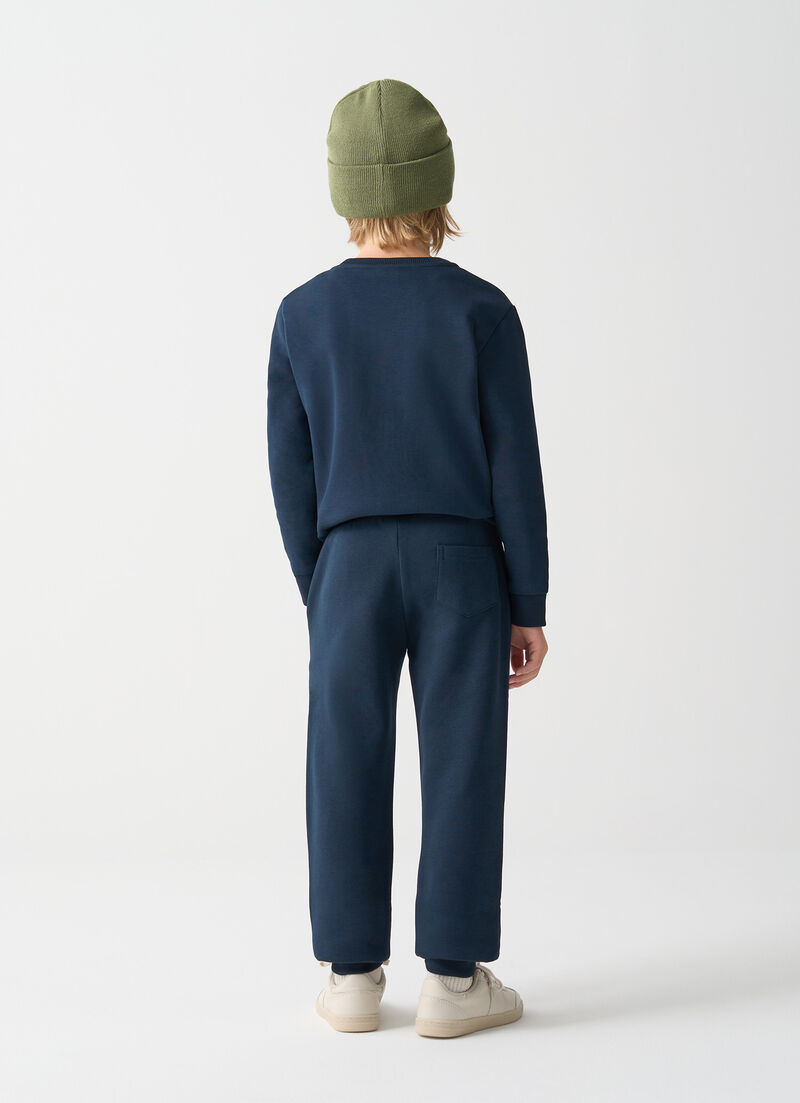 Cotton tracksuit bottoms