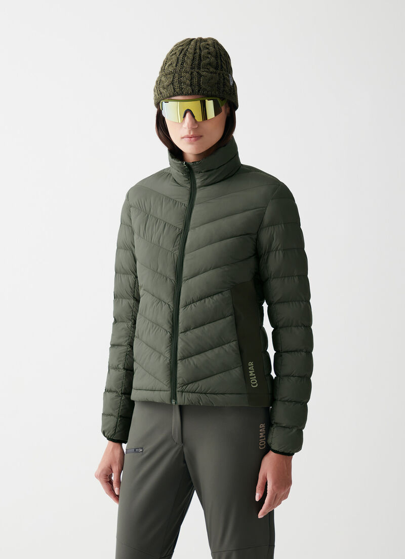 Padded water-repellent outdoor jacket