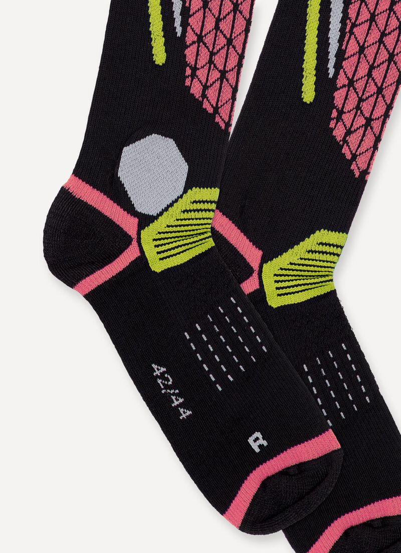 Unisex geometric Ski Socks
