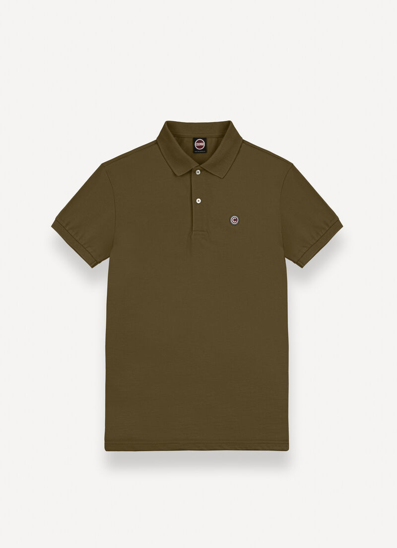 Piqué polo-shirt with ribbed trims