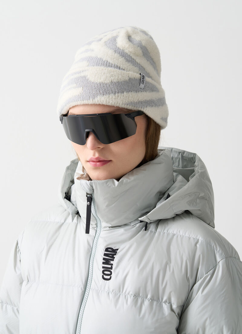 Puffy padded ski jacket