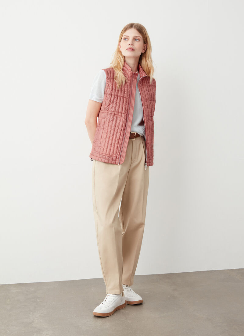 Ultra-light shiny waistcoat