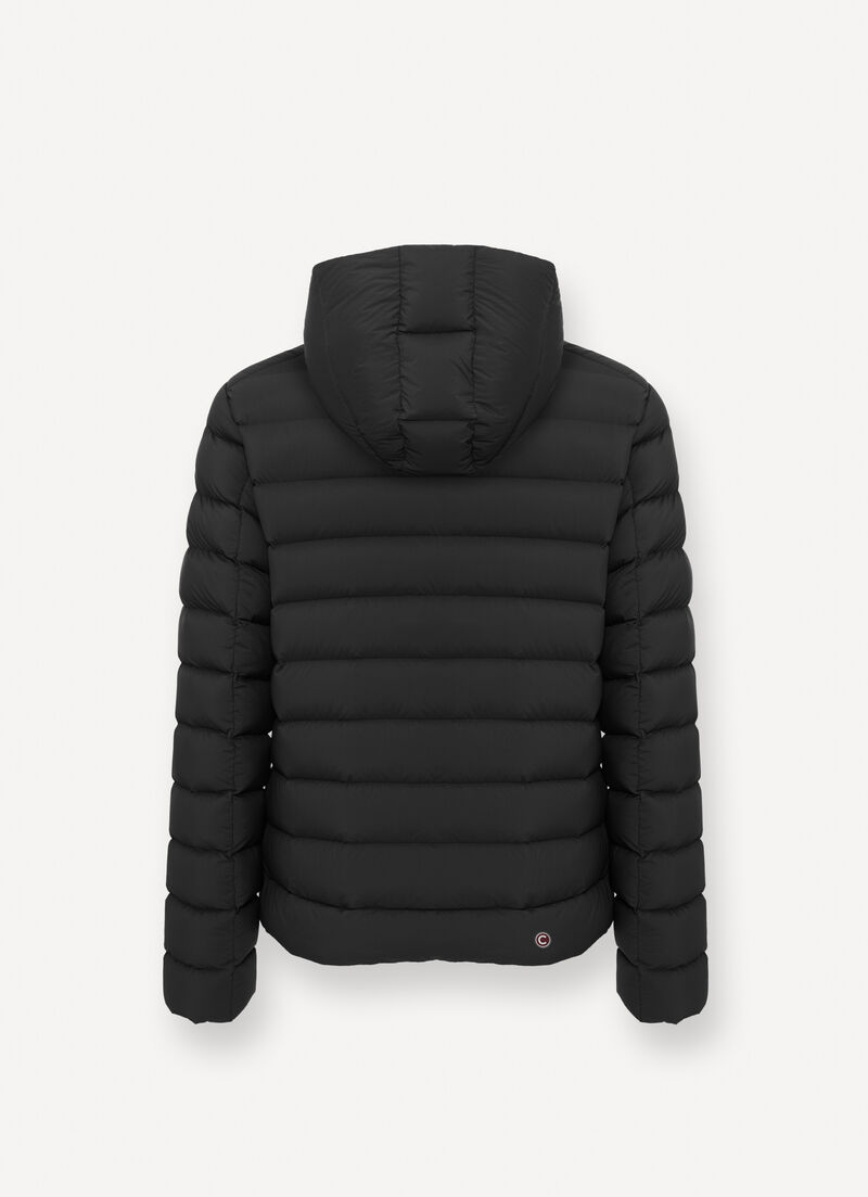 Down jacket with hood