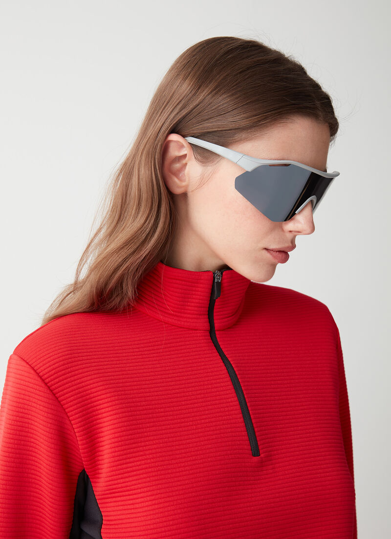 Half-zip jacquard ski fleece