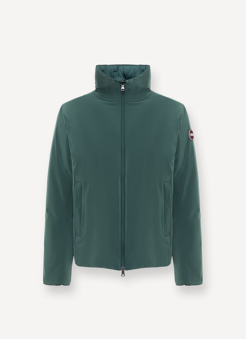 Reversible down jacket with seamless interior