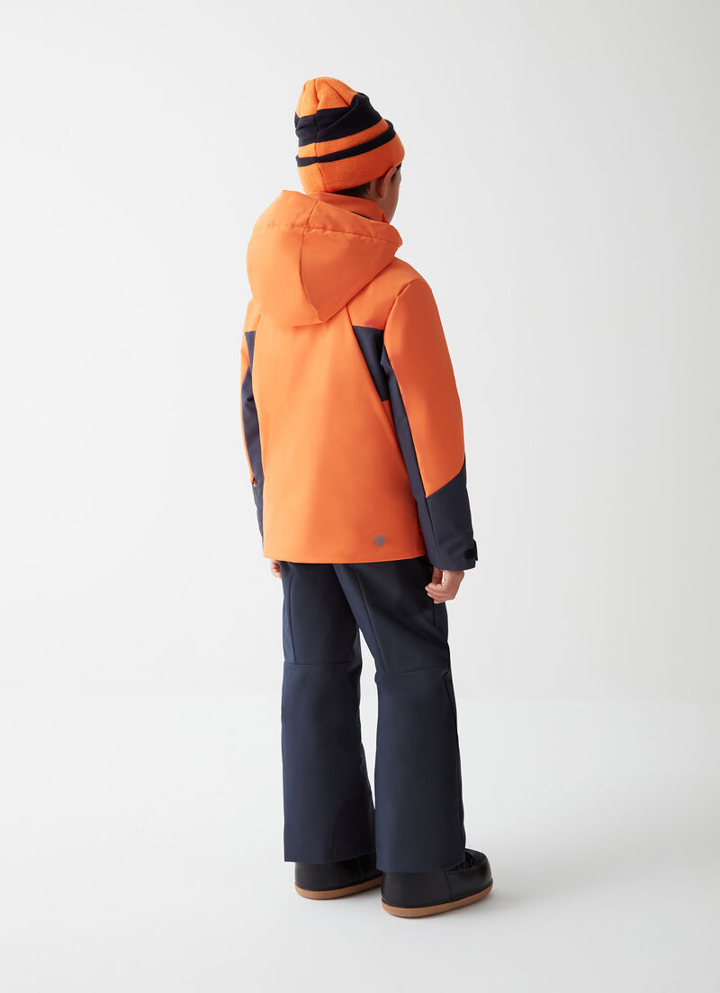 Boys’ colourblock ski jacket