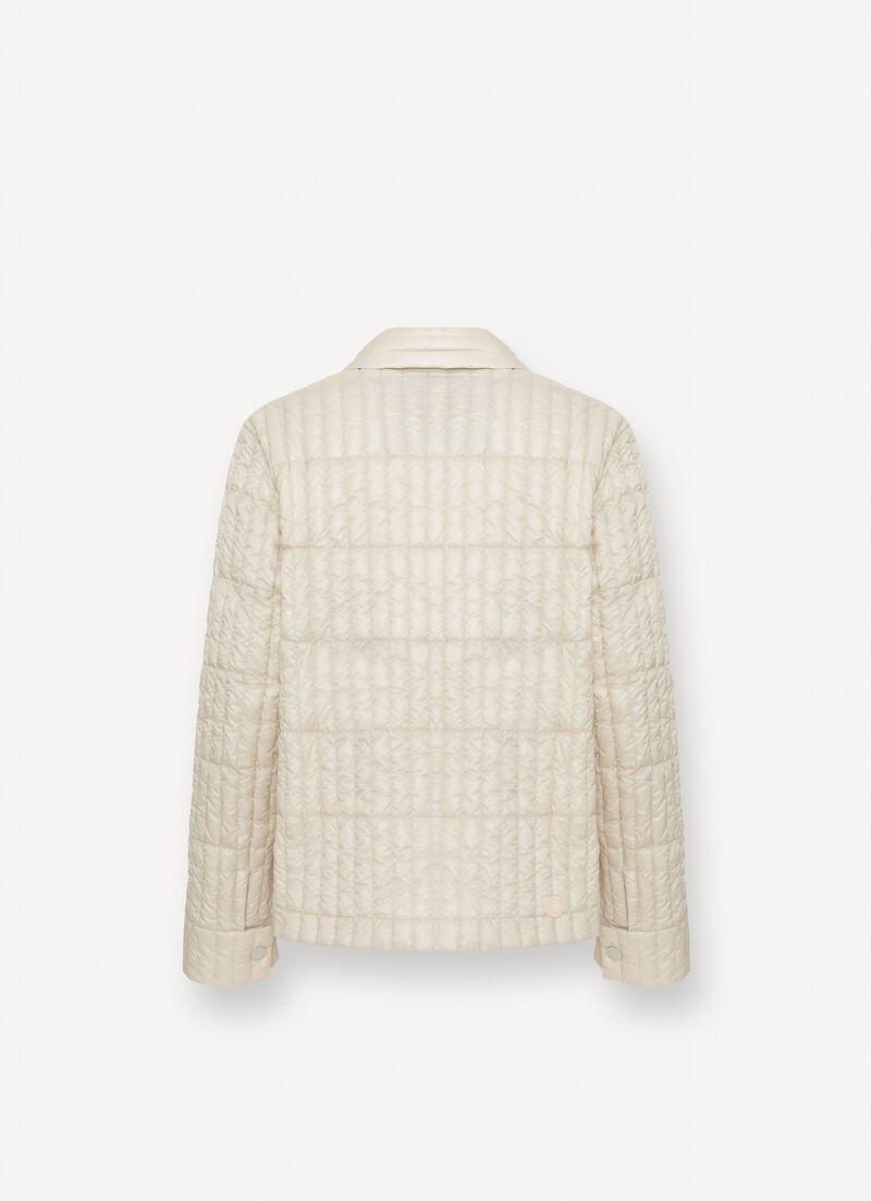 Shiny ultralight down jacket