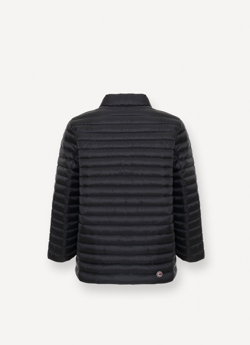 Quilted down-padded cape