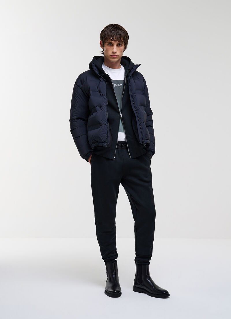 Tracksuit bottoms with nylon inserts