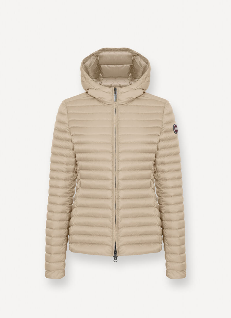 Light down jacket with hood
