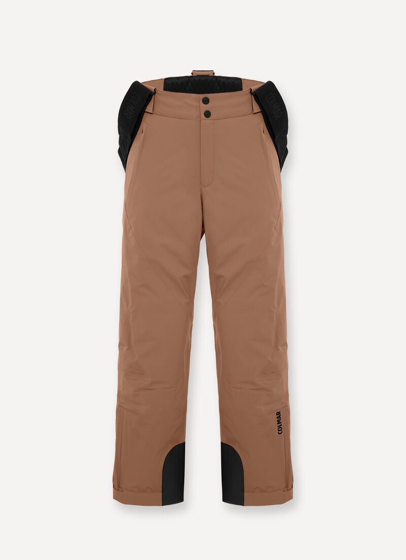 Two-way stretch padded ski salopettes