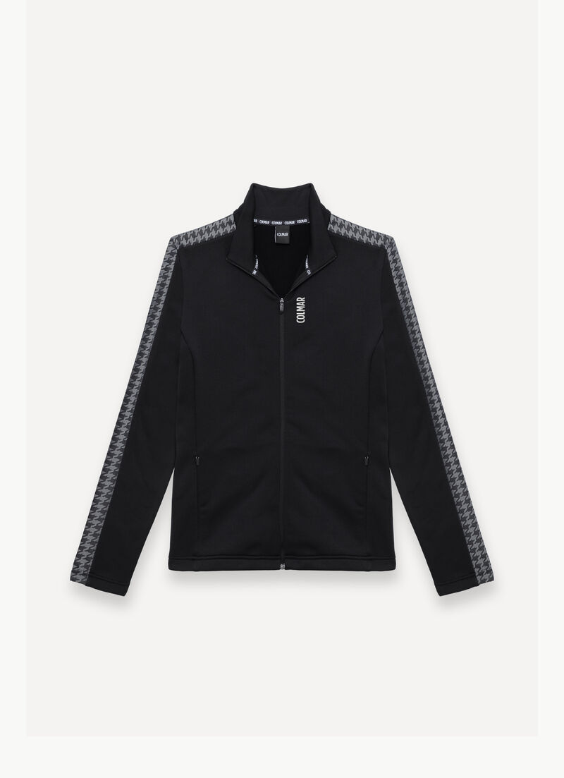 Houndstooth ski fleece