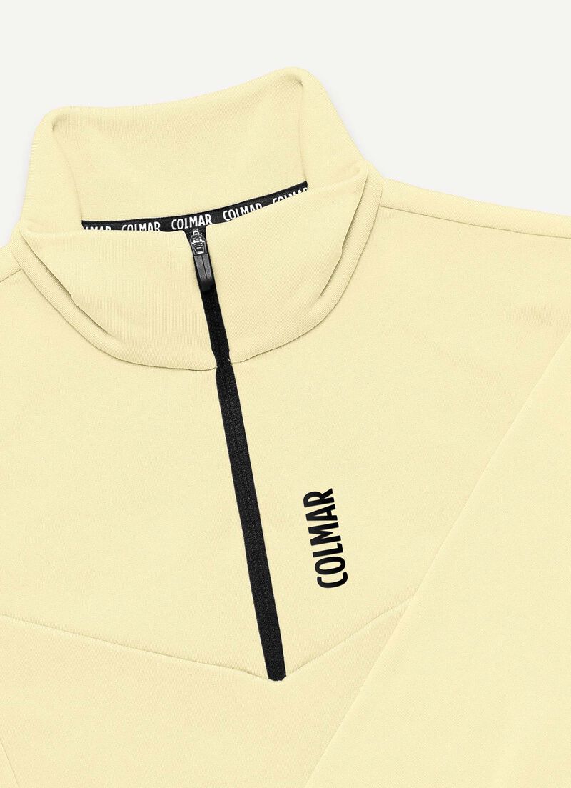 Half-zip stretch ski fleece